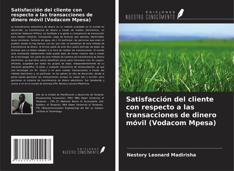 Produktbild: Satisfacci&oacute;n del cliente con respecto a las transacciones de dinero m&oacute;vil (Vodacom Mpesa)