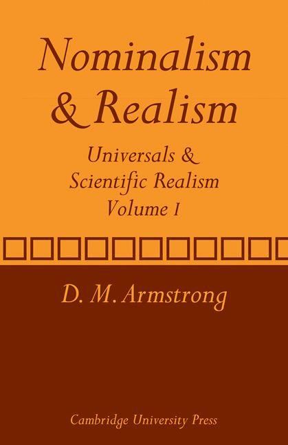 Produktbild: Nominalism and Realism