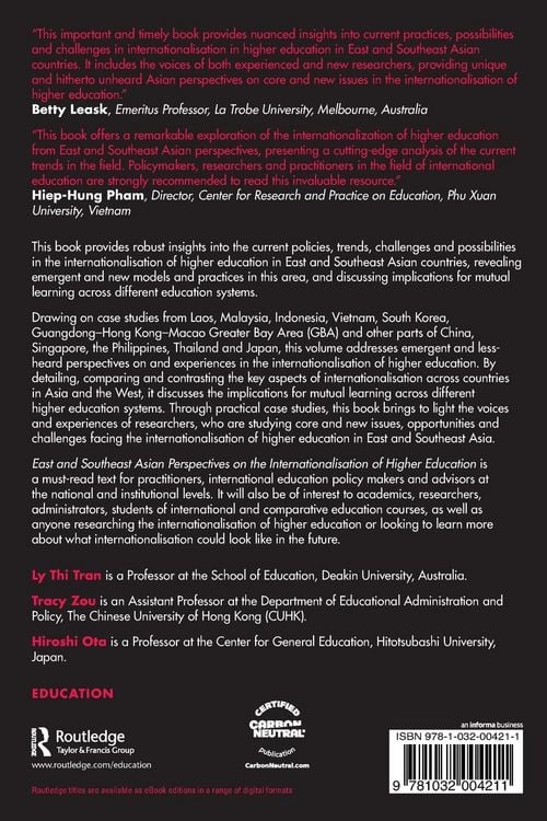 Produktbild: East and Southeast Asian Perspectives on the Internationalisation of Higher Education