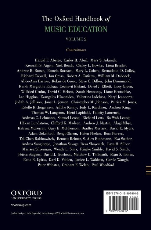 Produktbild: Oxford Handbook of Music Education, Volume 2