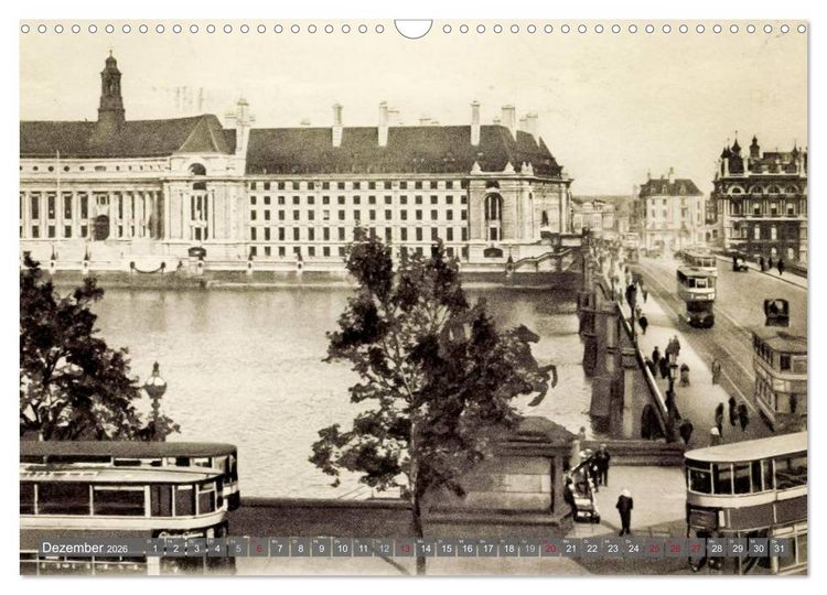 Produktbild: Sch&ouml;nes altes London in historischen Bildern (Wandkalender 2026 DIN A3 quer), CALVENDO Monatskalender