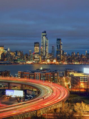 Produktbild: CALVENDO Puzzle Blick von New Jersey auf Hudson Yards | 1000 Teile Lege-Gr&ouml;&szlig;e 64x48cm Foto-Puzzle f&uuml;r gl&uuml;ckliche Stunden