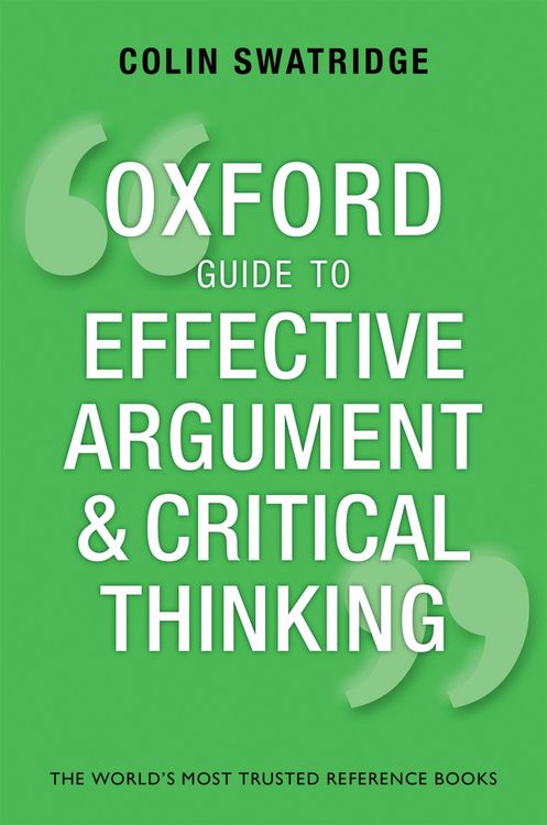 Produktbild: Oxford Guide to Effective Argument and Critical Thinking