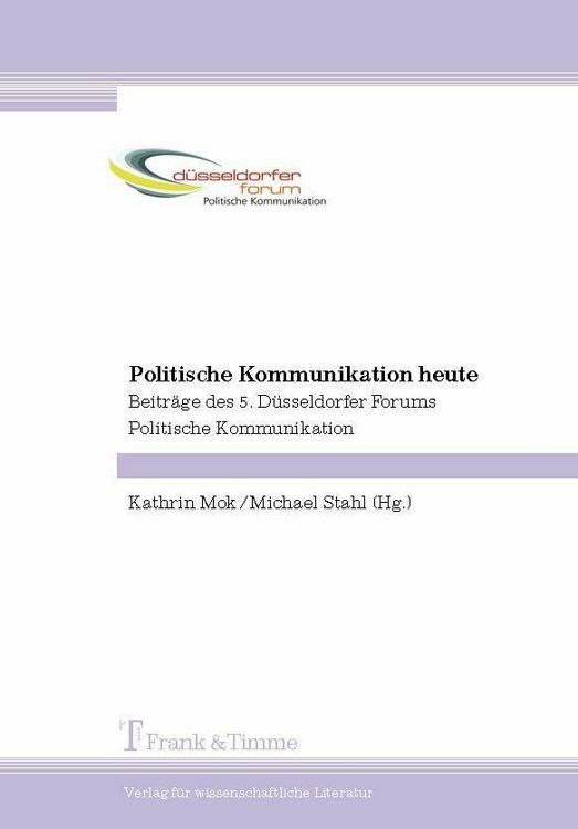 Produktbild: Politische Kommunikation heute