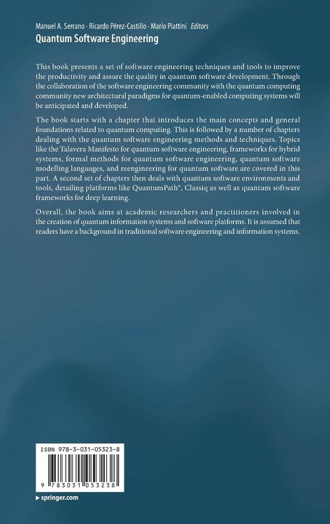 Produktbild: Quantum Software Engineering