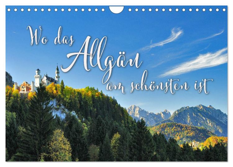 Produktbild: Wo das Allg&auml;u am sch&ouml;nsten ist (Wandkalender 2026 DIN A4 quer), CALVENDO Monatskalender