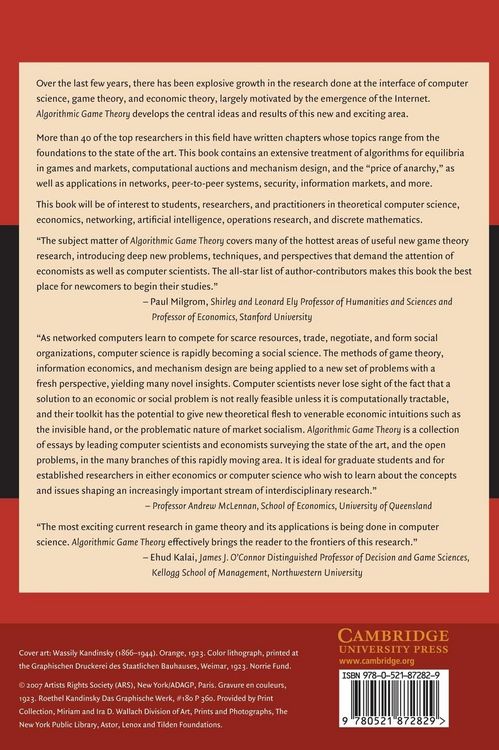 Produktbild: Algorithmic Game Theory