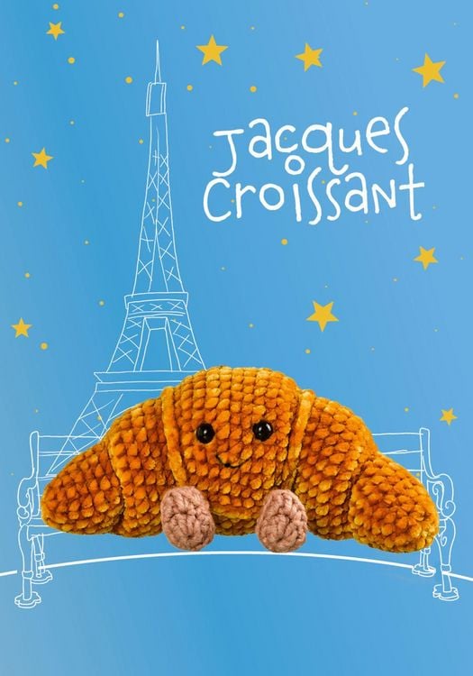 Produktbild: Amusing Lovables H&auml;kelset Jacques Croissant