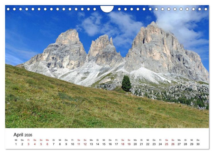 Produktbild: Wundersch&ouml;ne Landschaften in den Alpen (Wandkalender 2026 DIN A4 quer), CALVENDO Monatskalender