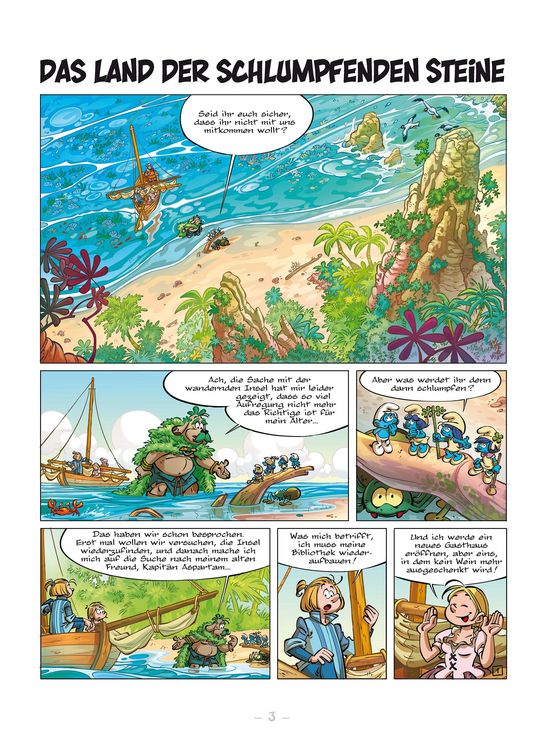 Produktbild: Die Schl&uuml;mpfe und das verlorene Dorf. Band 7