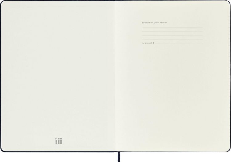 Produktbild: Moleskine 12 Monate Wochen Notizkalender 2027, XL, 1 Wo = 1 Seite, rechts linierte Seite, Fester Einband, Saphir