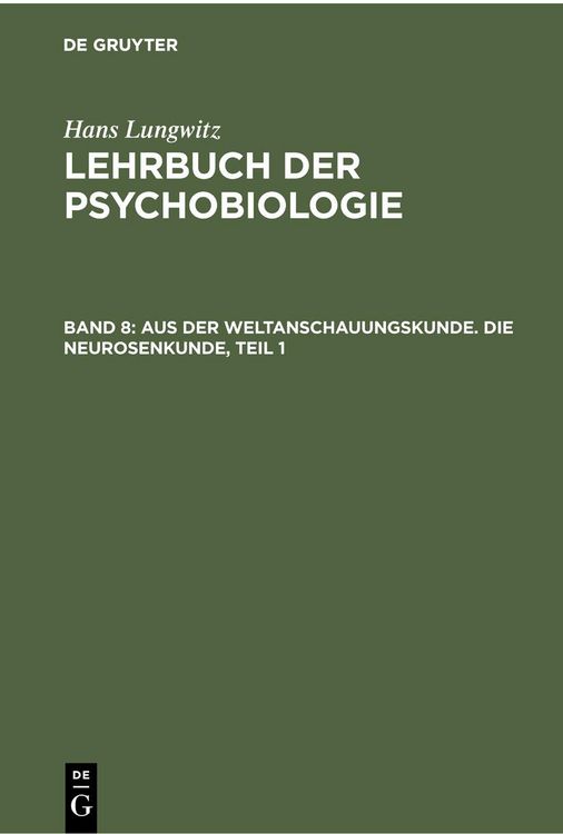 Produktbild: Aus der Weltanschauungskunde. Die Neurosenkunde, Teil 1