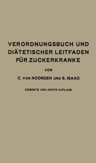 Produktbild: Verordnungsbuch und Di&auml;tetischer Leitfaden f&uuml;r Zuckerkranke mit 191 Kochvorschriften