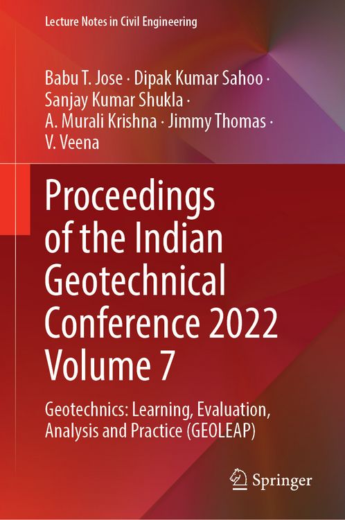 Produktbild: Proceedings of the Indian Geotechnical Conference 2022 Volume 7