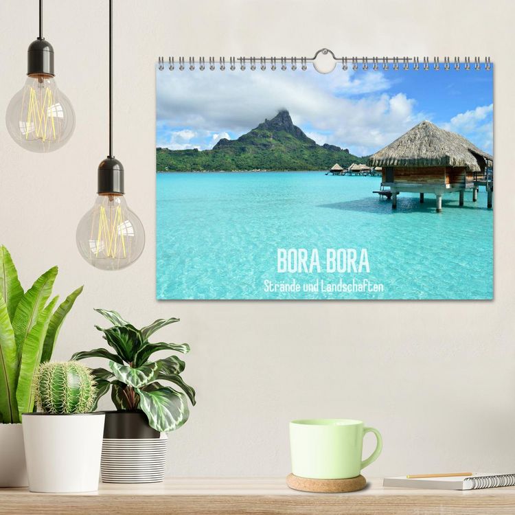 Produktbild: Bora Bora - Str&auml;nde und Landschaften (Wandkalender 2026 DIN A4 quer), CALVENDO Monatskalender