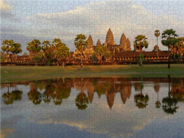 Produktbild: CALVENDO Puzzle Angkor Wat | 1000 Teile Lege-Gr&ouml;&szlig;e 64x48cm Foto-Puzzle f&uuml;r gl&uuml;ckliche Stunden