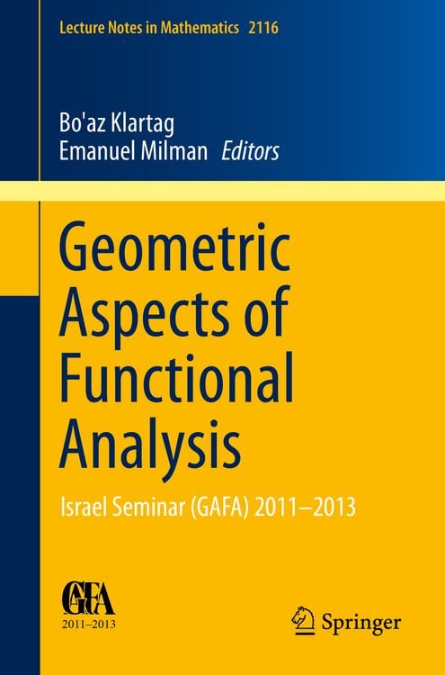 Produktbild: Geometric Aspects of Functional Analysis