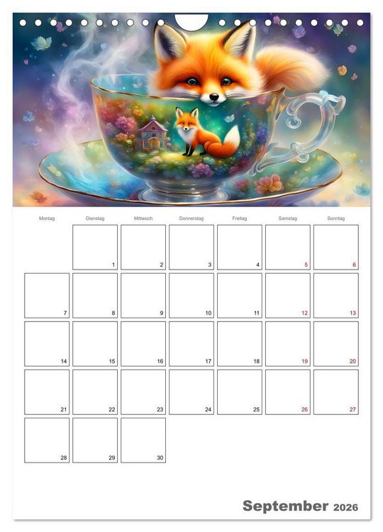 Produktbild: Tierische Kaffee Gesellschaft (Wandkalender 2026 DIN A4 hoch), CALVENDO Monatskalender