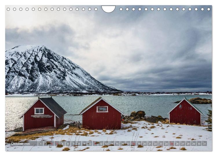 Produktbild: Lofoten - From Dusk Till Dawn (Wandkalender 2026 DIN A4 quer), CALVENDO Monatskalender