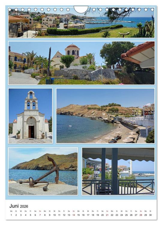 Produktbild: Kreta - Historische St&auml;dte und Bilderbuchd&ouml;rfer (Wandkalender 2026 DIN A4 hoch), CALVENDO Monatskalender