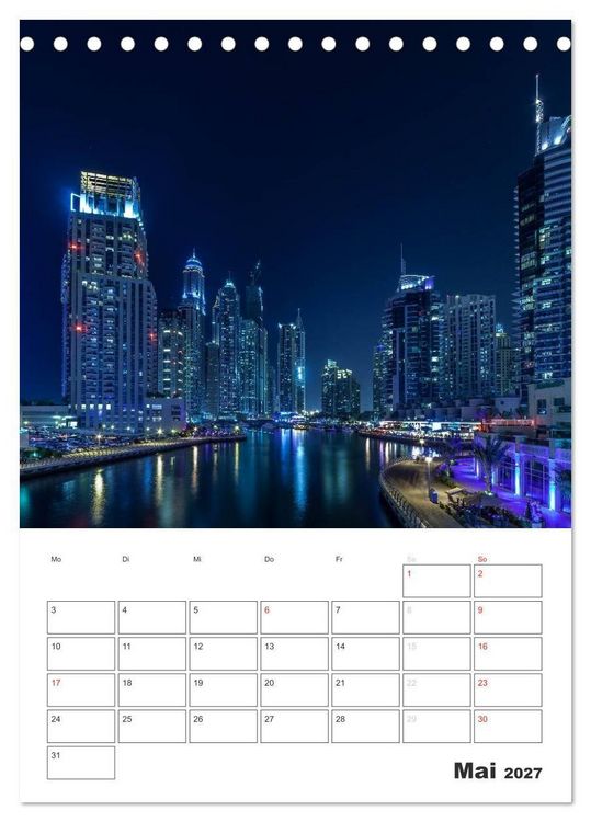 Produktbild: Vertical Dubai 2027 (Tischkalender 2027 DIN A5 hoch), CALVENDO Monatskalender