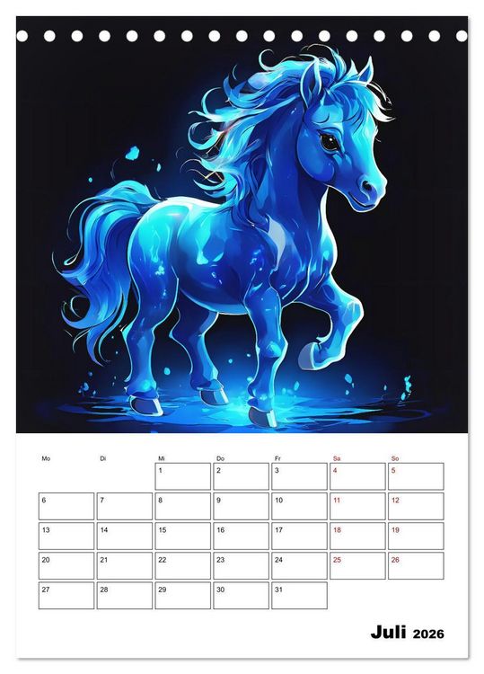 Produktbild: Tierisches Horoskop (Tischkalender 2026 DIN A5 hoch), CALVENDO Monatskalender