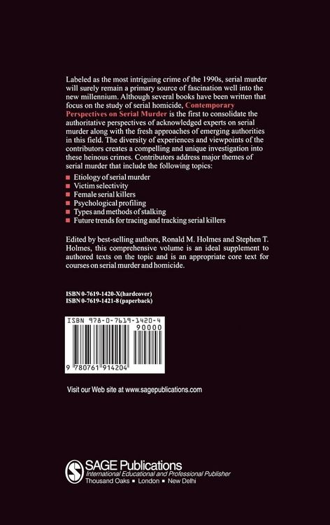 Produktbild: Contemporary Perspectives on Serial Murder