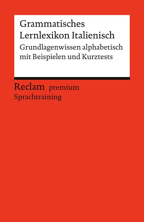 Produktbild: Grammatisches Lernlexikon Italienisch