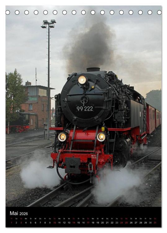 Produktbild: Die Brockenbahn (Tischkalender 2026 DIN A5 hoch), CALVENDO Monatskalender