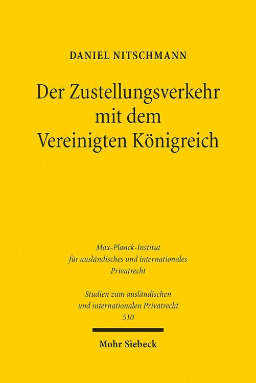 Produktbild: Der Zustellungsverkehr mit dem Vereinigten K&ouml;nigreich