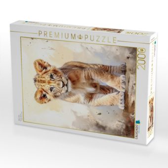 Produktbild: CALVENDO Puzzle Baby-L&ouml;we | 2000 Teile Lege-Gr&ouml;&szlig;e 90x67cm Foto-Puzzle f&uuml;r gl&uuml;ckliche Stunden