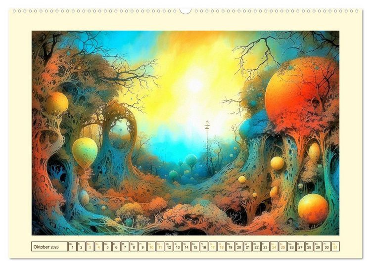 Produktbild: Wundersame Wurzelwelten (Wandkalender 2026 DIN A2 quer), CALVENDO Monatskalender