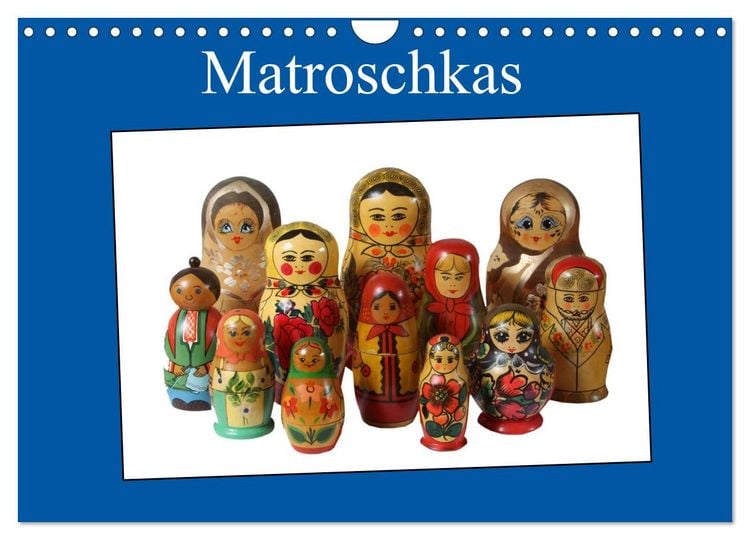 Produktbild: Matroschkas (Wandkalender 2026 DIN A4 quer), CALVENDO Monatskalender