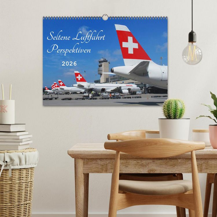 Produktbild: Seltene Luftfahrt Perspektiven (Wandkalender 2026 DIN A3 quer), CALVENDO Monatskalender