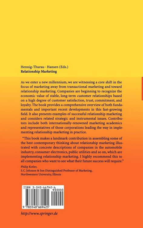 Produktbild: Relationship Marketing