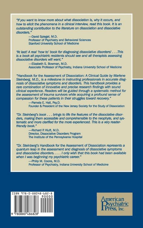 Produktbild: Handbook for the Assessment of Dissociation