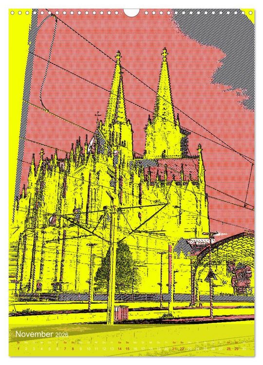 Produktbild: Pop-Artiges K&ouml;ln (Wandkalender 2026 DIN A3 hoch), CALVENDO Monatskalender