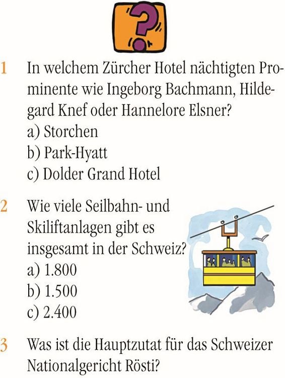 Produktbild: Quiz Schweiz