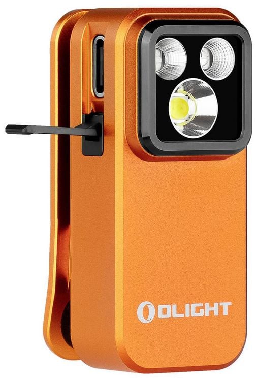 Produktbild: OLight Oclip Pro S (Orange) LED Taschenlampe 500lm