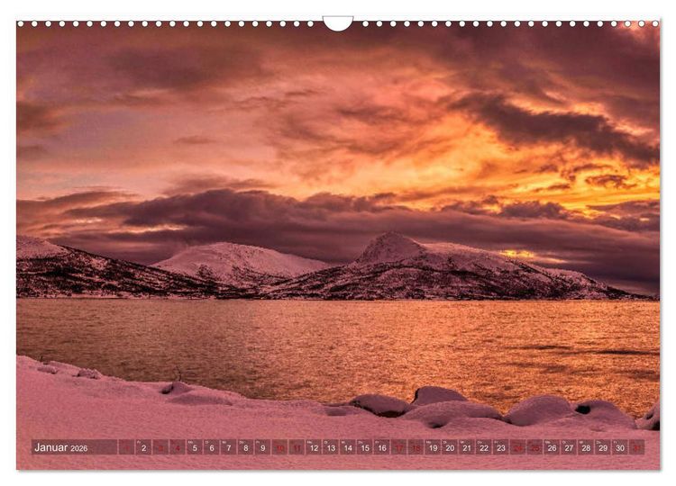 Produktbild: Polarnacht in Troms&oslash; (Wandkalender 2026 DIN A3 quer), CALVENDO Monatskalender