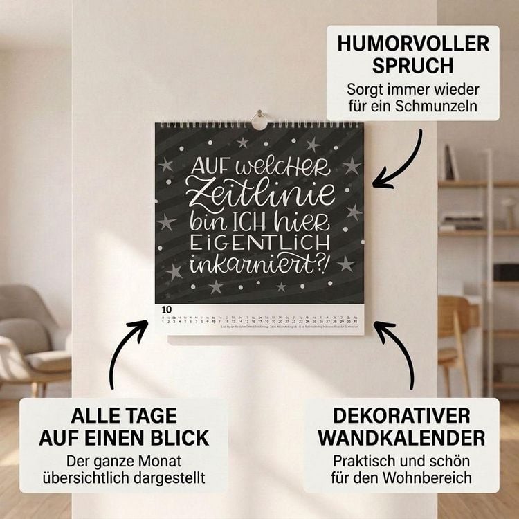 Produktbild: Funny Quotes im Quadrat 2027