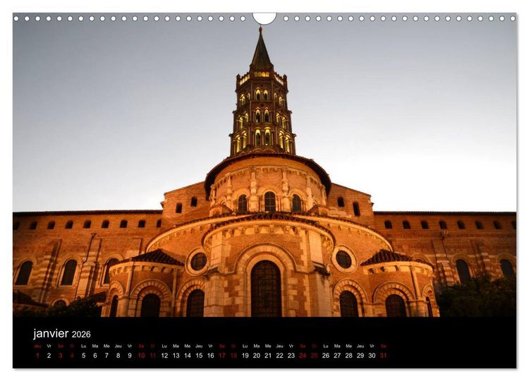 Produktbild: Toulousaine (Calendrier mural 2026 DIN A3 vertical), CALVENDO calendrier mensuel