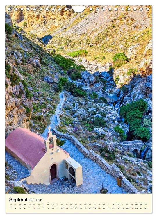 Produktbild: Schluchten auf Kreta (Wandkalender 2026 DIN A4 hoch), CALVENDO Monatskalender