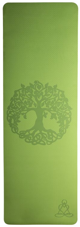 Produktbild: Yogamatte TPE ecofriendly - hellgr&uuml;n / grau