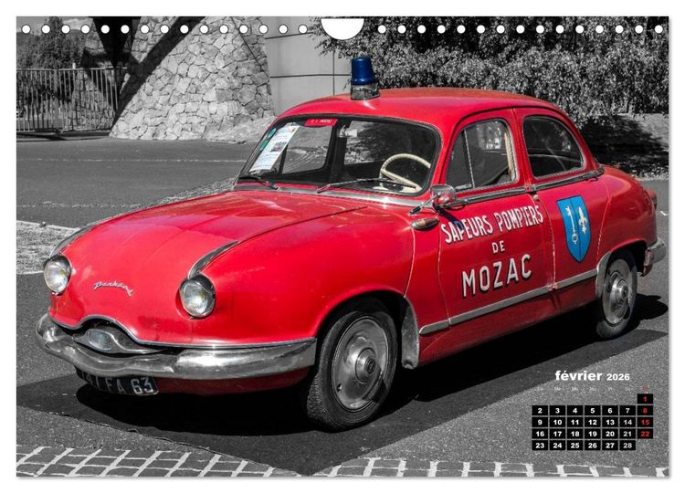 Produktbild: V&Eacute;HICULES de POMPIERS VINTAGE (Calendrier mural 2026 DIN A4 vertical), CALVENDO calendrier mensuel