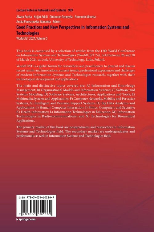 Produktbild: Good Practices and New Perspectives in Information Systems and Technologies