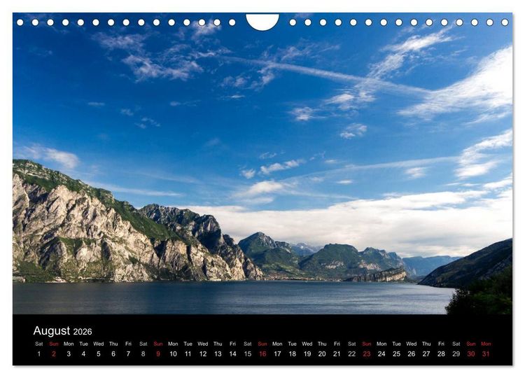 Produktbild: Lake Garda / UK-Version (Wall Calendar 2026 DIN A4 landscape), CALVENDO 12 Month Wall Calendar