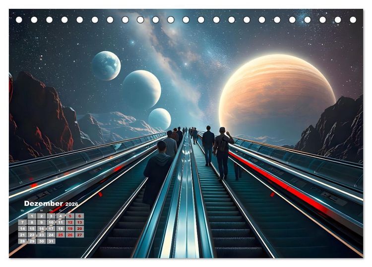 Produktbild: Sterne und Planeten im Blick (Tischkalender 2026 DIN A5 quer), CALVENDO Monatskalender