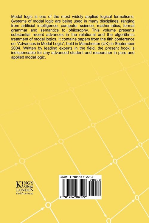 Produktbild: Advances in Modal Logic, Volume 5