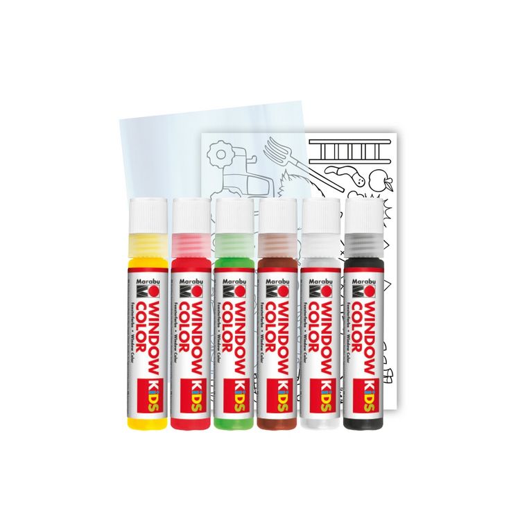 Produktbild: Marabu KiDS Window Color Bauernhof 6x 25ml
